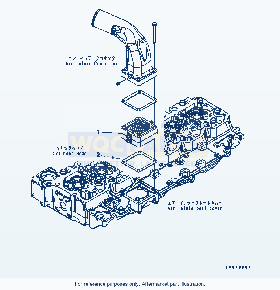 Komatsu WA320-6 Air Intake Heater Serial 70001-70290 (ECOT 3) parts diagram