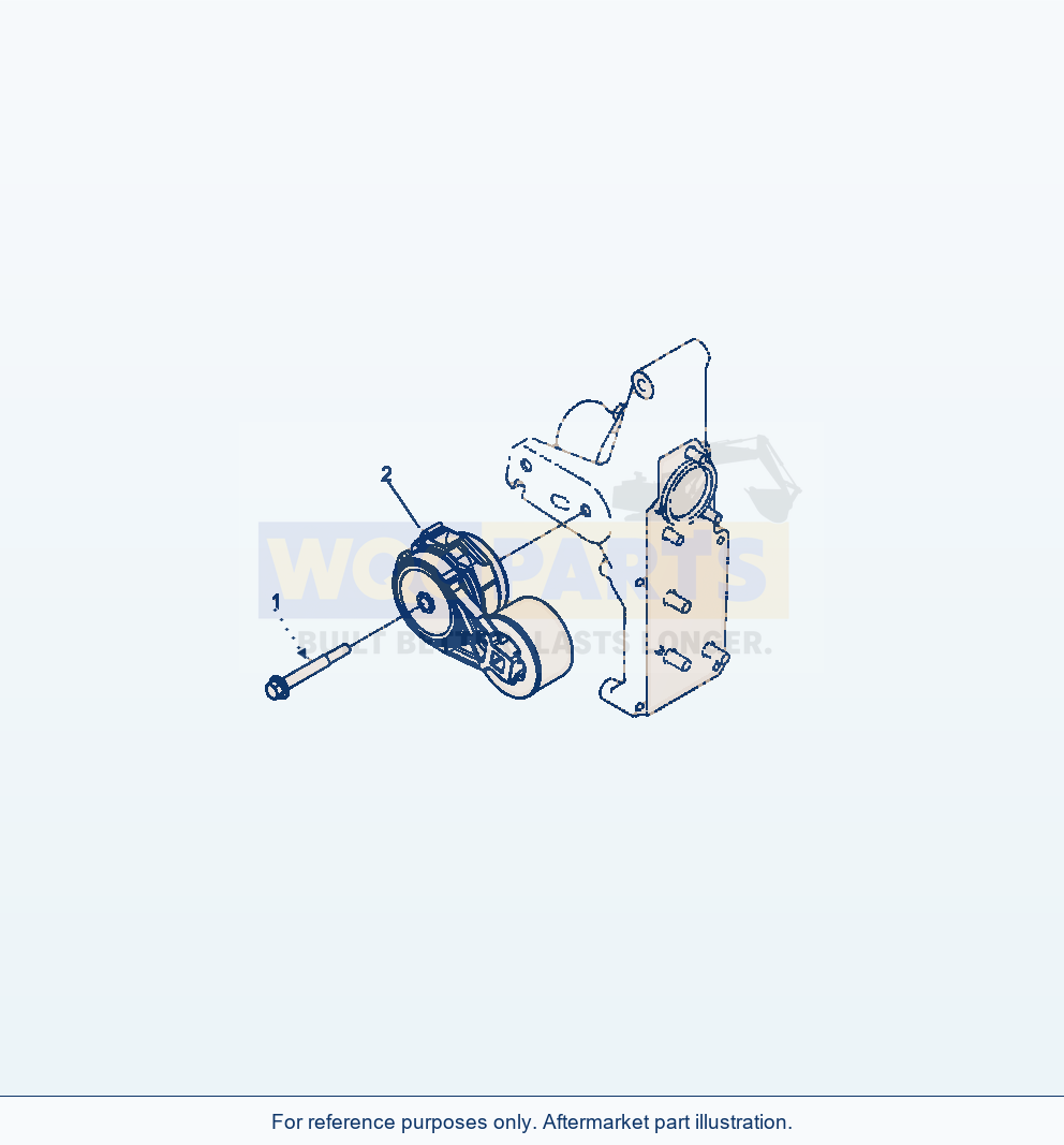 Komatsu WA320-6 Belt Tensioner Serial A34001-UP parts diagram