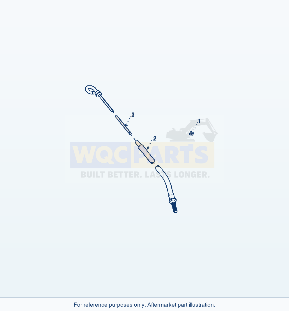 Komatsu WA320-6 Engine Oil Level Gauge Serial A34001-UP parts diagram