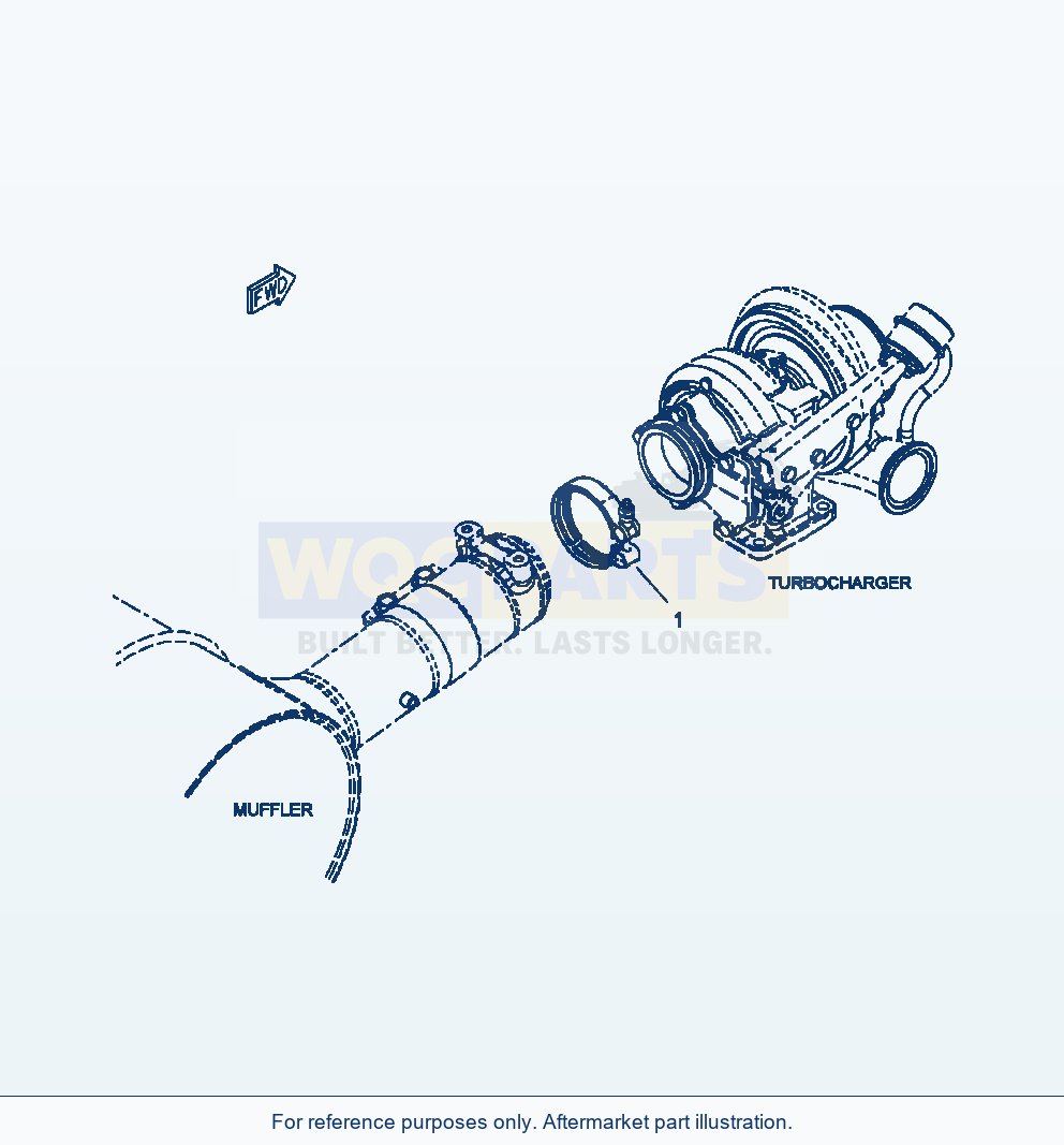 Komatsu WA320-6 Exhaust Connection Serial A35001-UP parts diagram