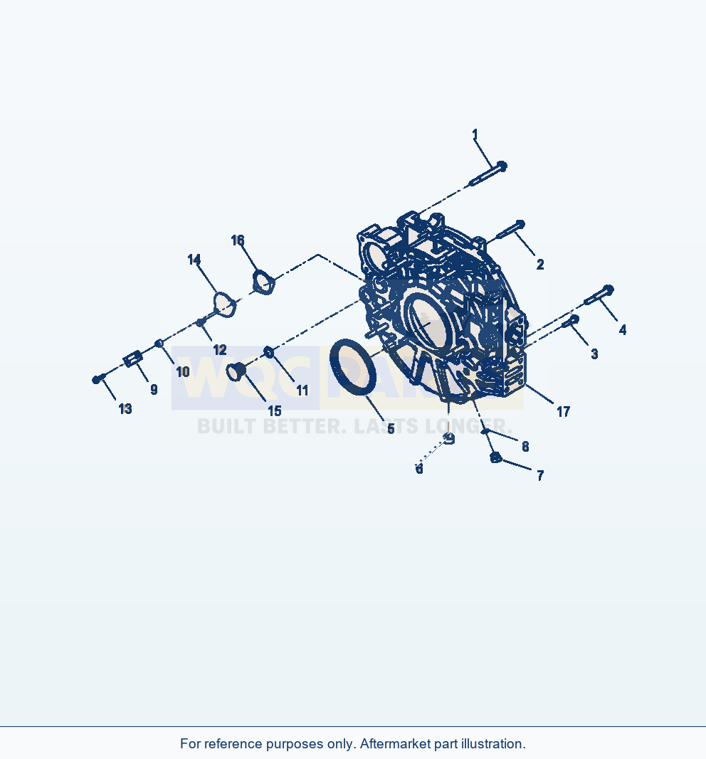 Komatsu WA320-6 Flywheel Housing Serial A35001-UP parts diagram