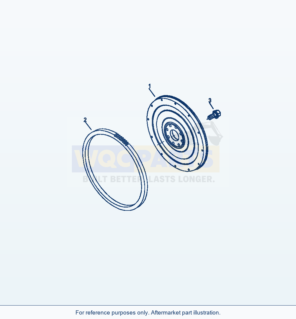 Komatsu WA320-6 Flywheel Serial A35001-UP parts diagram