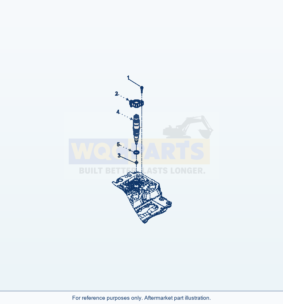 Komatsu WA320-6 Fuel Injector Serial A34001-UP parts diagram