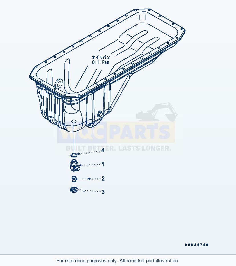 Komatsu WA320-6 Oil Pan Drain Serial 70001-70290 (ECOT 3) parts diagram
