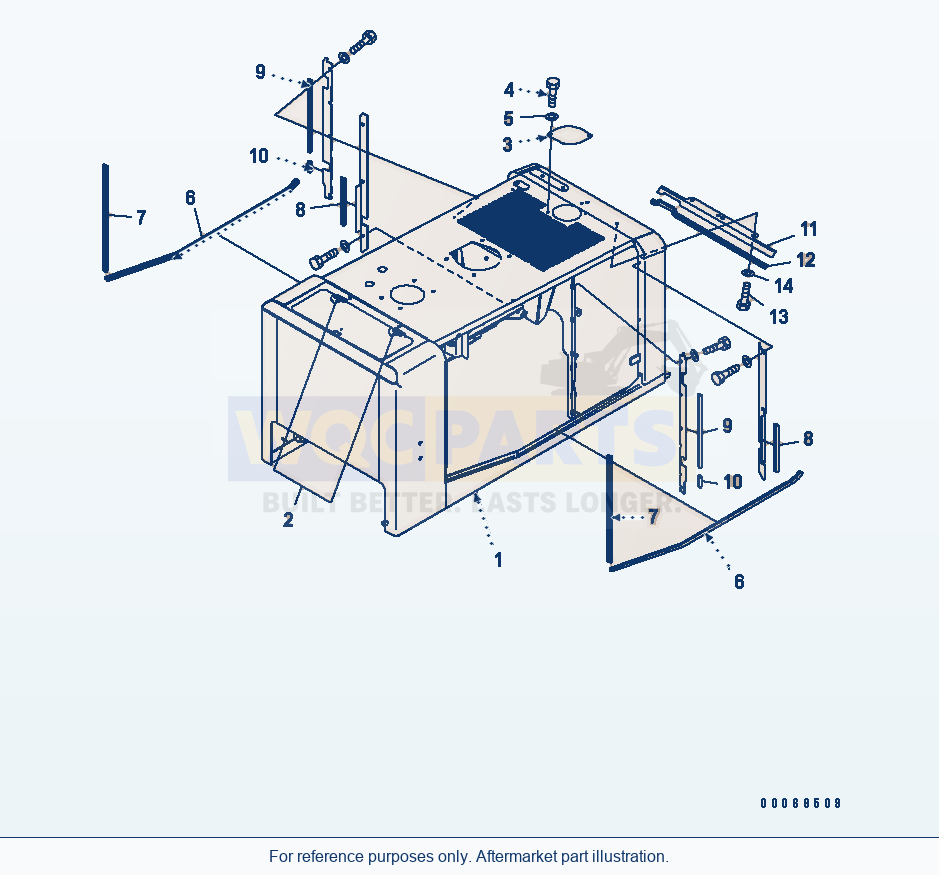 Komatsu WA320-6 Hood(#70001-) Serial 70001-70290 (ECOT 3) parts diagram