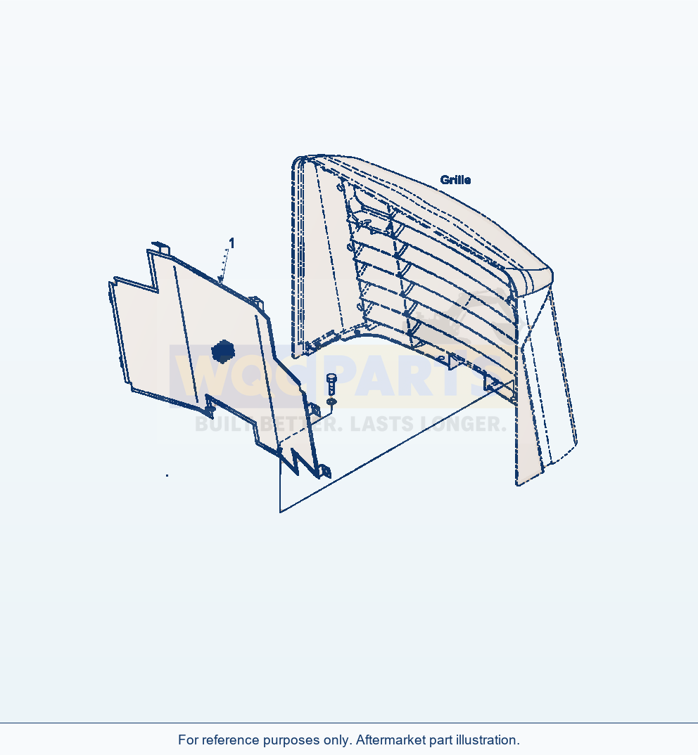 Komatsu WA320-6 Hood Radiator Screen Serial A34001-UP parts diagram