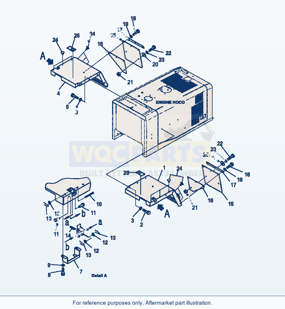 Komatsu WA320-6 Rear Fenders Full Fender parts diagram