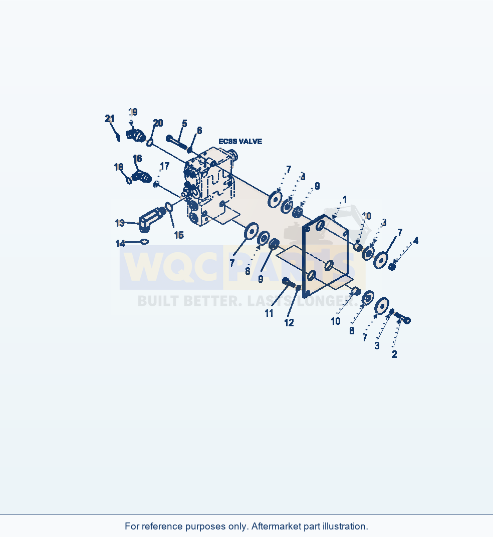 Komatsu WA320-6 Ecss Valve Mounting parts diagram