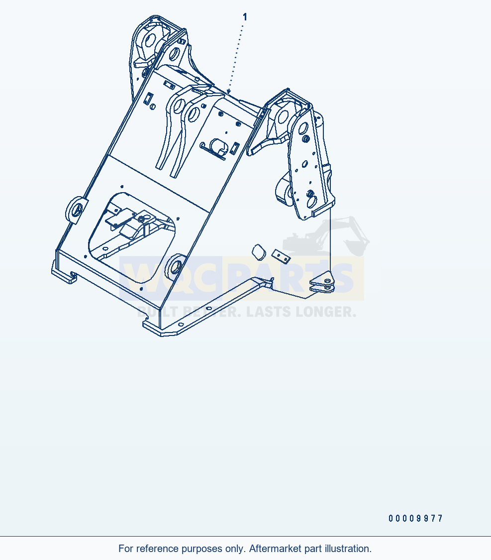 Komatsu WA320-6 Front Frame Serial H62051 - UP parts diagram