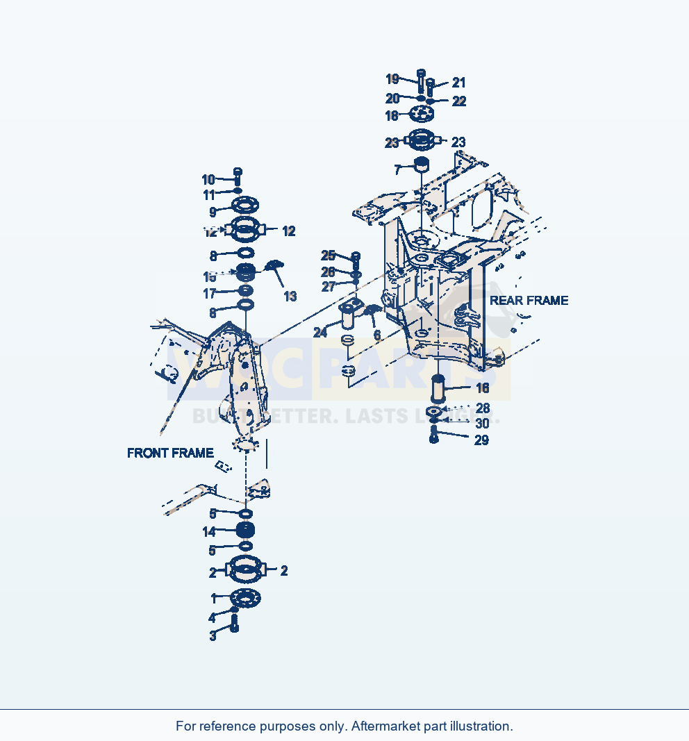 Komatsu WA320-6 Hinge Pins parts diagram
