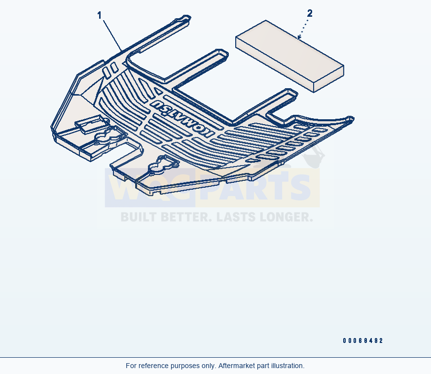 Komatsu WA320-6 Floor Mat(#70001-) Serial 70001-70290 (ECOT 3) parts diagram