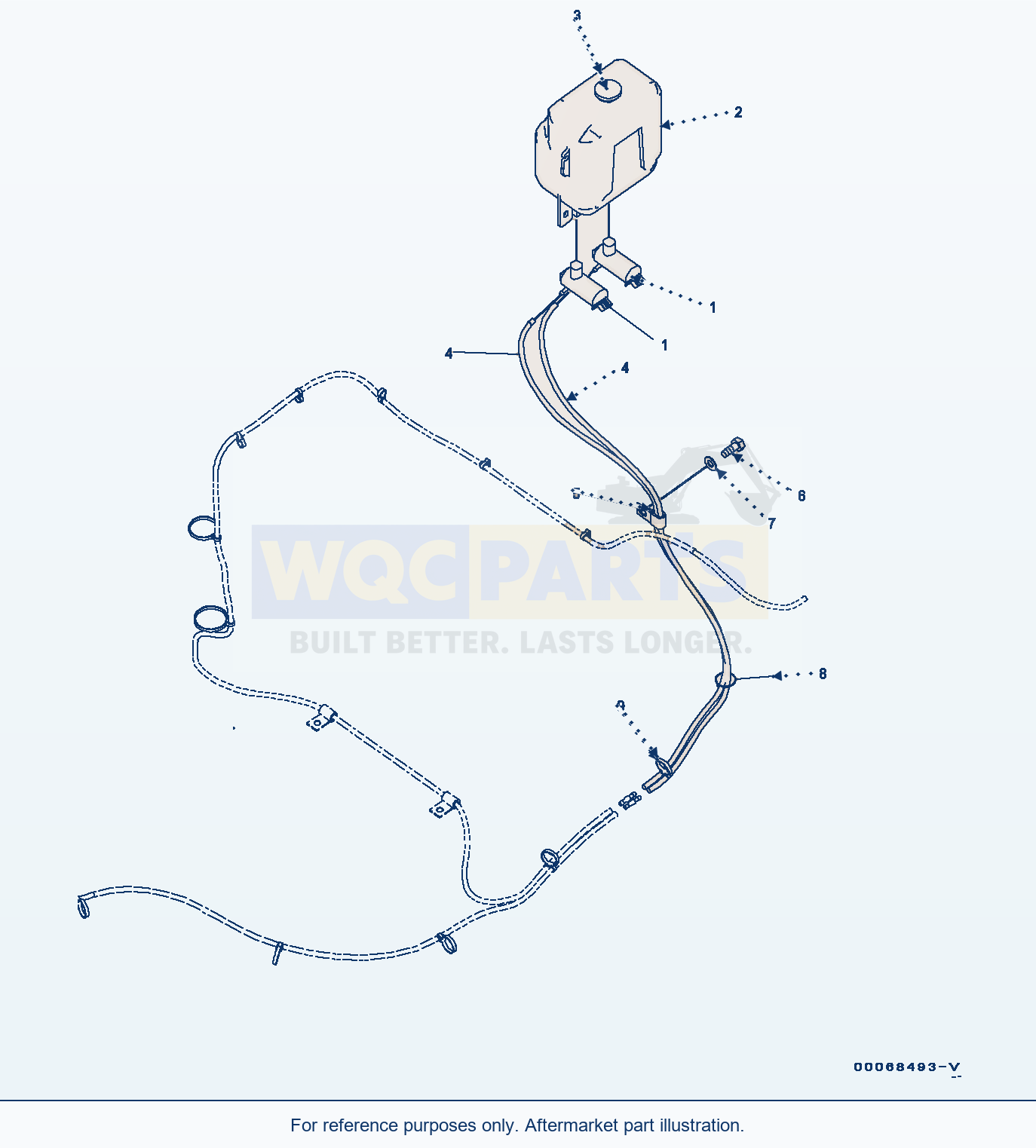 Komatsu WA320-6 Window Washer (#70291-) Serial 70291-UP parts diagram