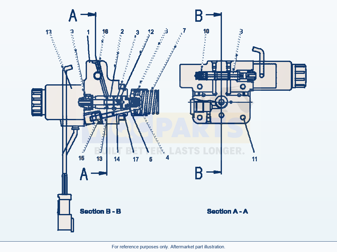 Komatsu WA320-6 Hst Motor R.H. Solenoid Valve parts diagram