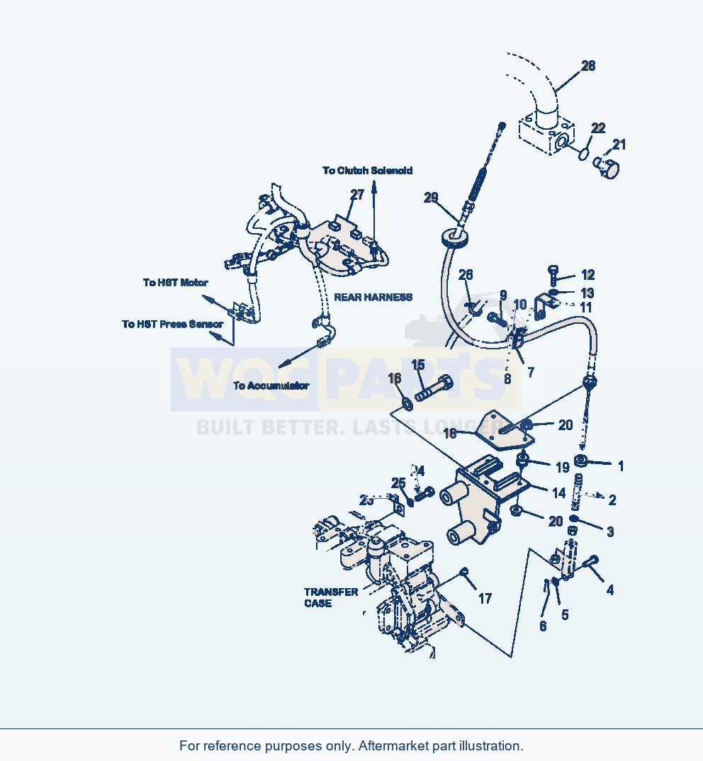 Komatsu WA320-6 Parking Brake Control Serial A35001-UP parts diagram