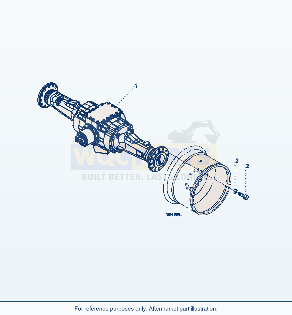Komatsu WA320-6 Rear Axle Mounting Serial A34001-UP parts diagram