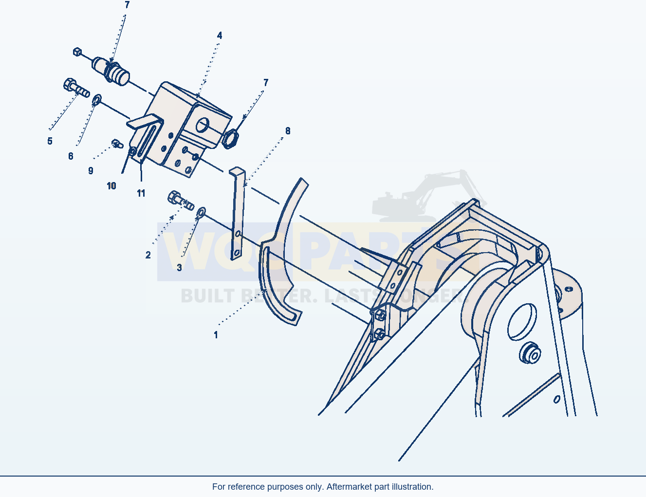 Komatsu WA320-6 Lift Arm And Bellcrank, Boom Kick-Out parts diagram