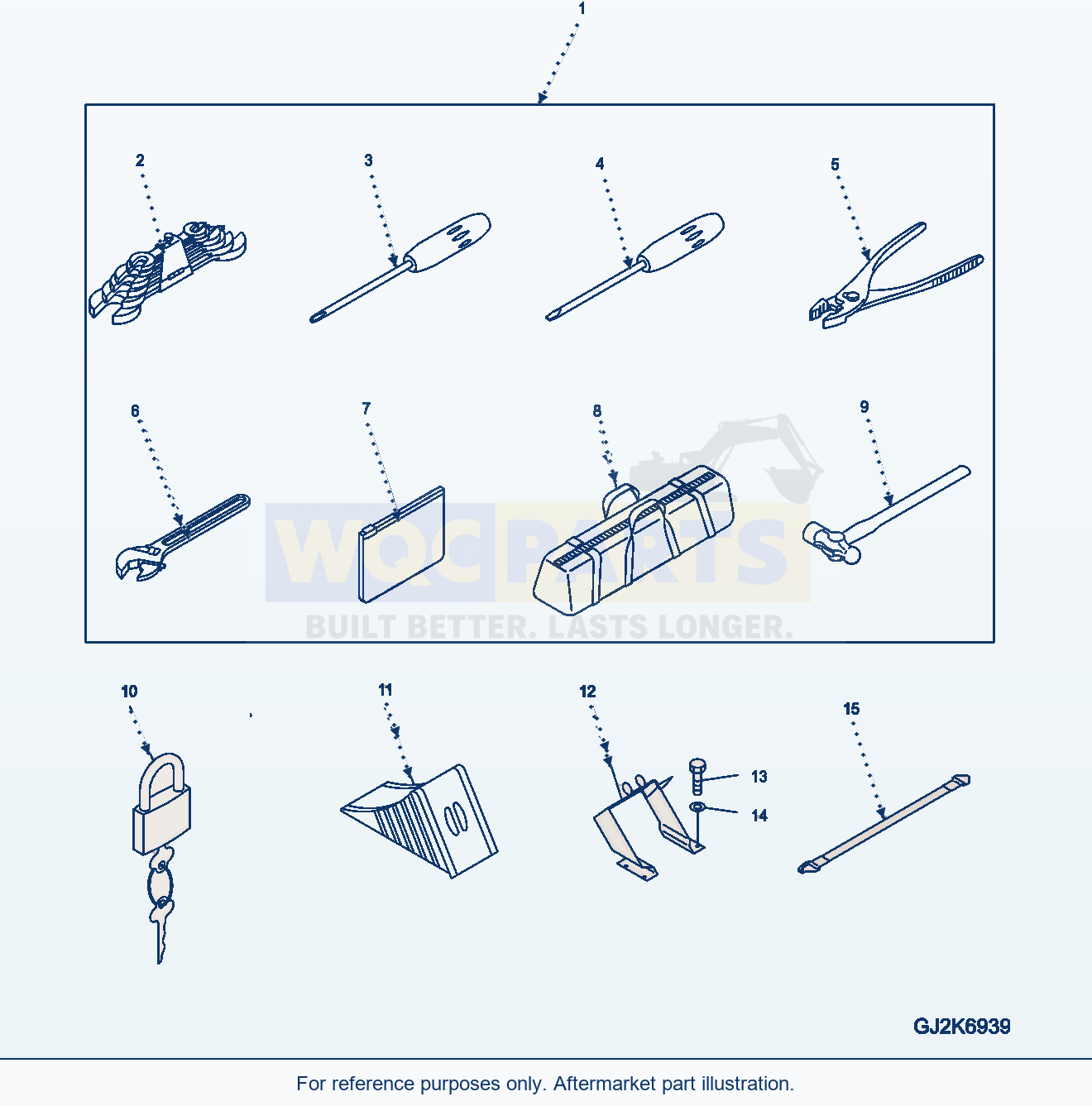 Komatsu WA320-6 General Tool Set parts diagram