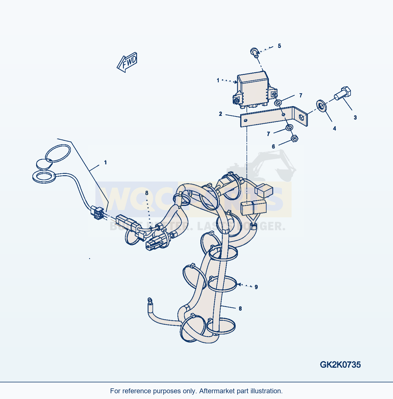 Komatsu WA320-6 Immobilizer, With Masterkey parts diagram