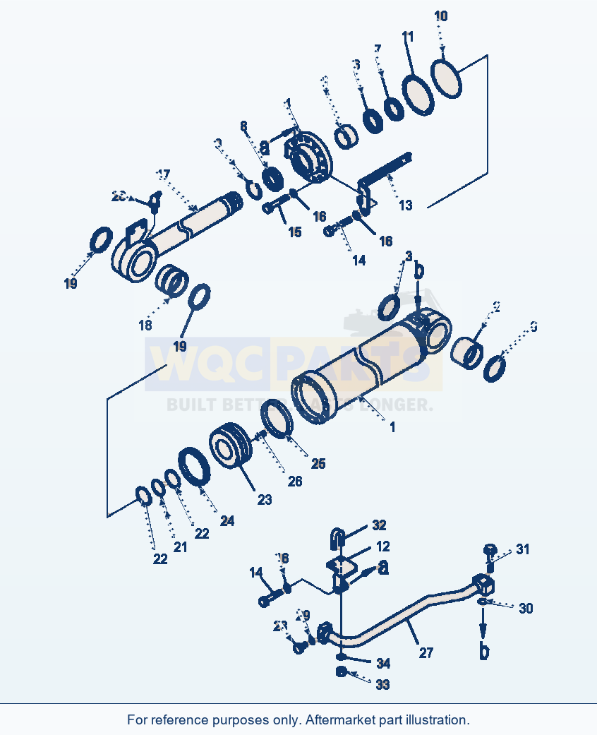 Komatsu WA320-6 Bucket Cylinder High Lift Arm parts diagram
