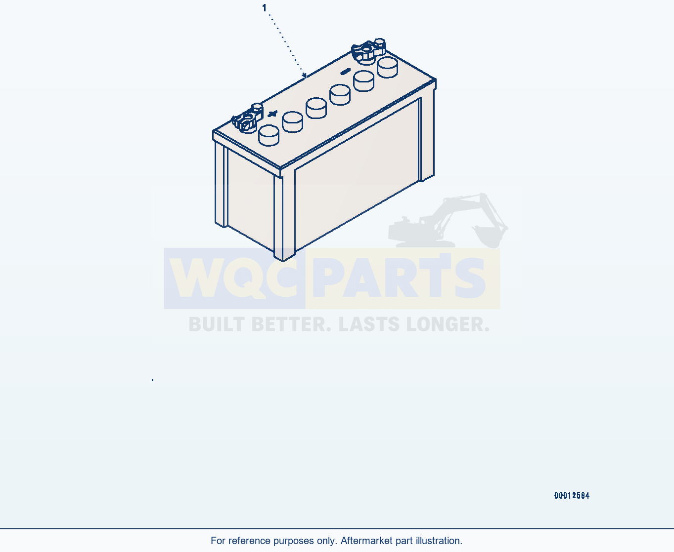 Komatsu WA320-7 Battery (#80001-) parts diagram