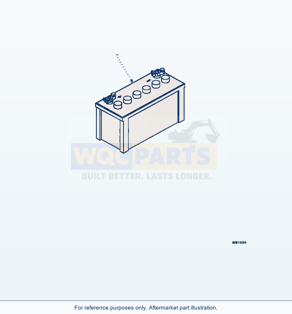 Komatsu WA320-7 Battery parts diagram