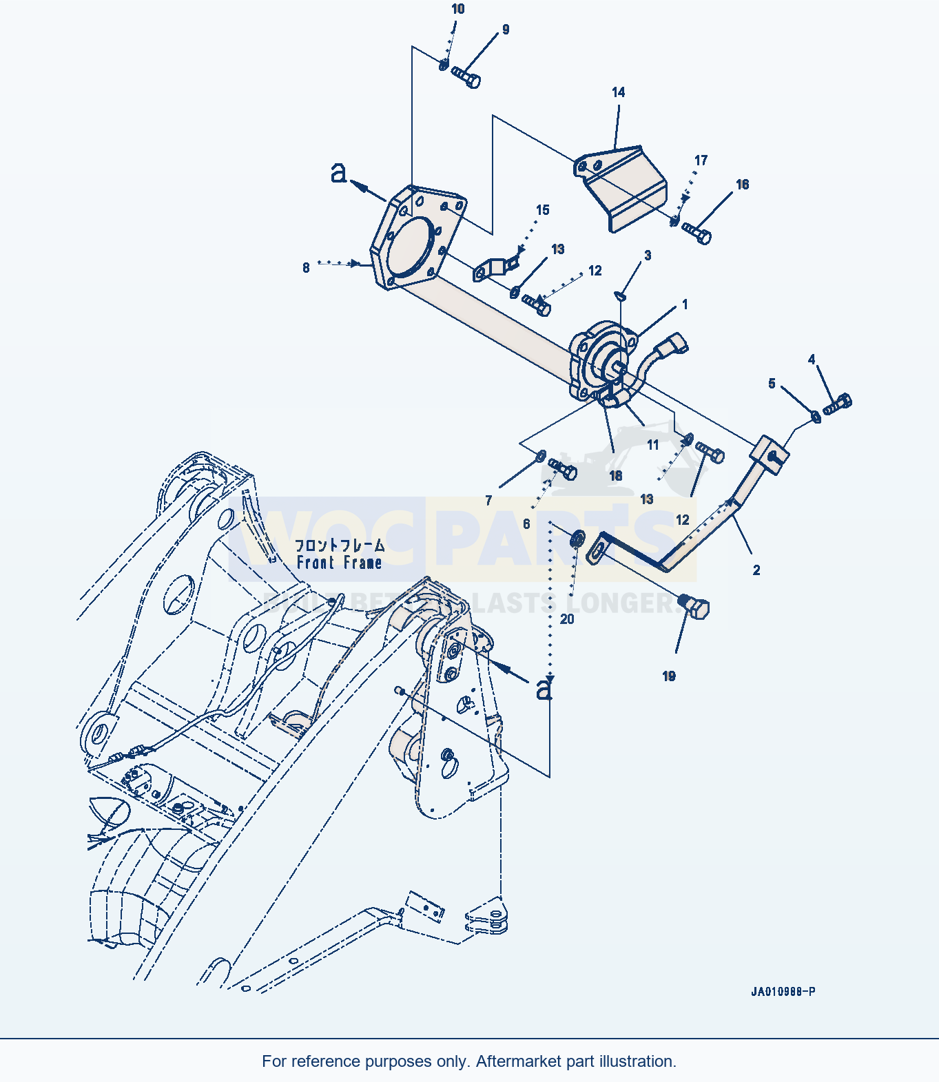 Komatsu WA320-7 Front Wiring Harness, Angle Sensor (#80001-) parts diagram