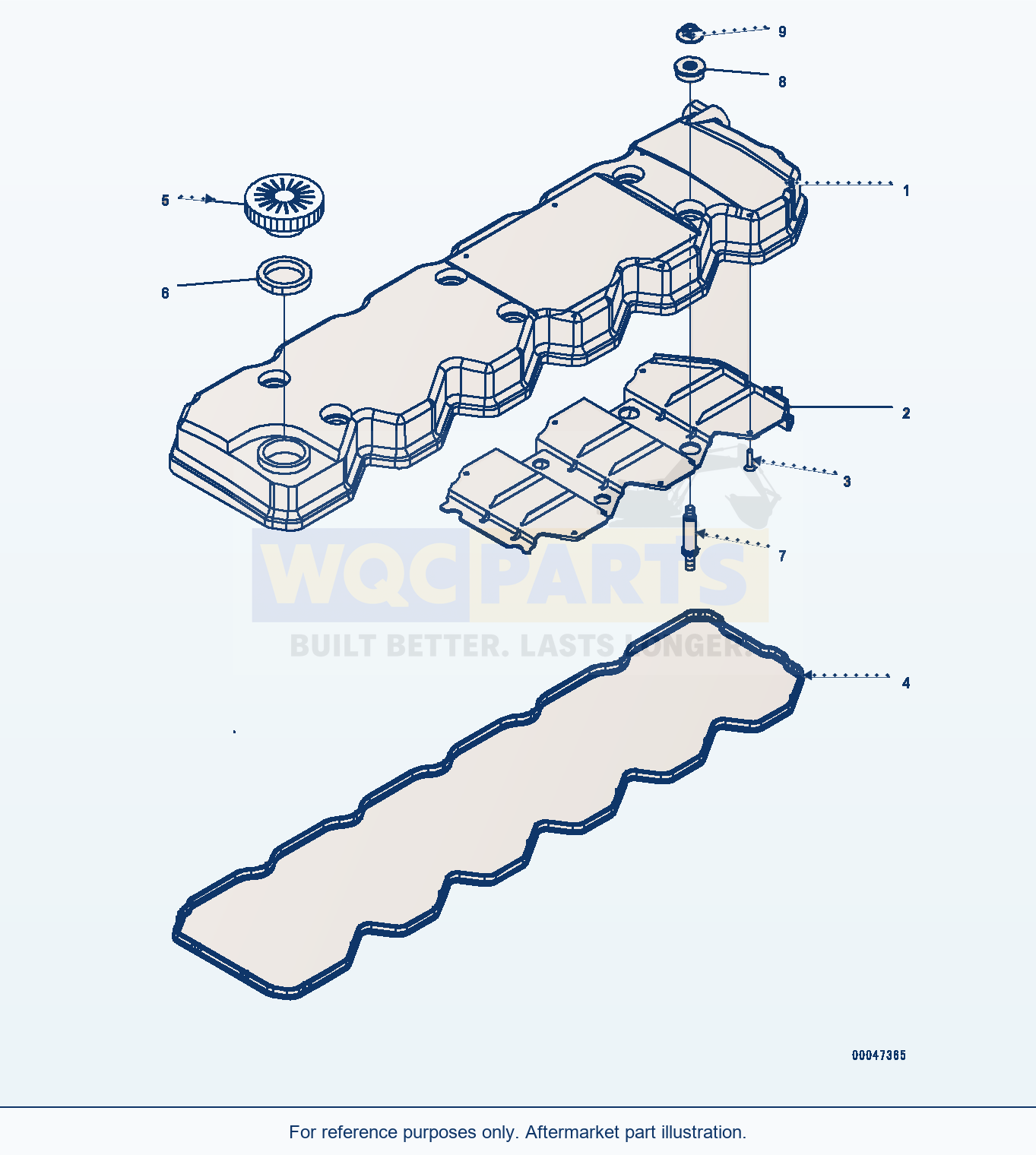 Komatsu WA320-7 Cylinder Head Cover (#26600890-) (Avc00-001001) parts diagram