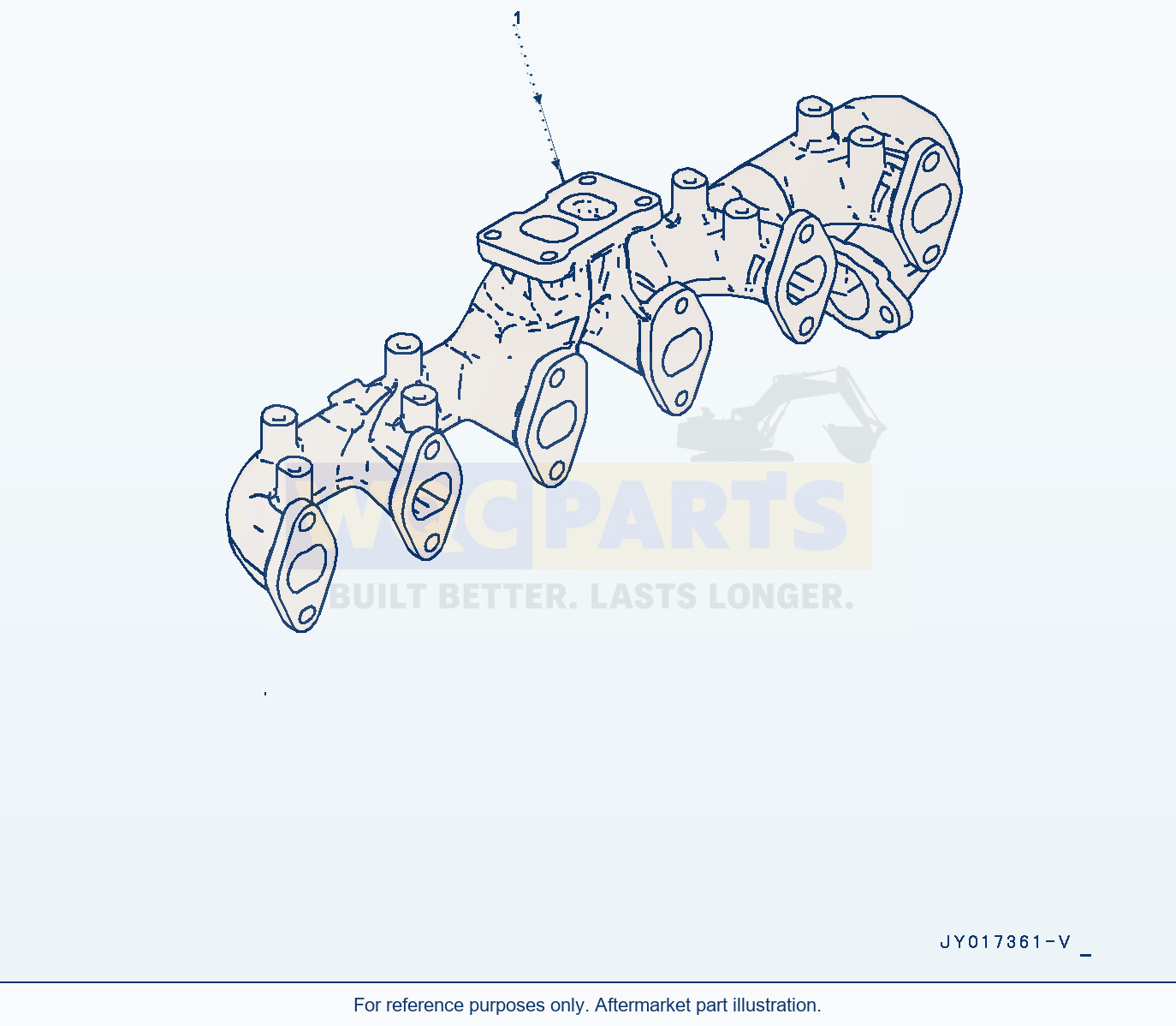 Komatsu WA320-7 Exhaust Manifold (#26600890-) (Atb30-001001) parts diagram