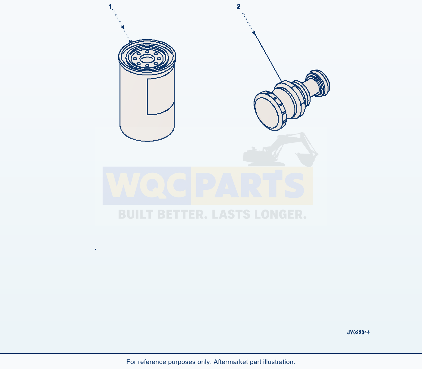 Komatsu WA320-7 Fuel Filter Cartridge (#26600890-) parts diagram