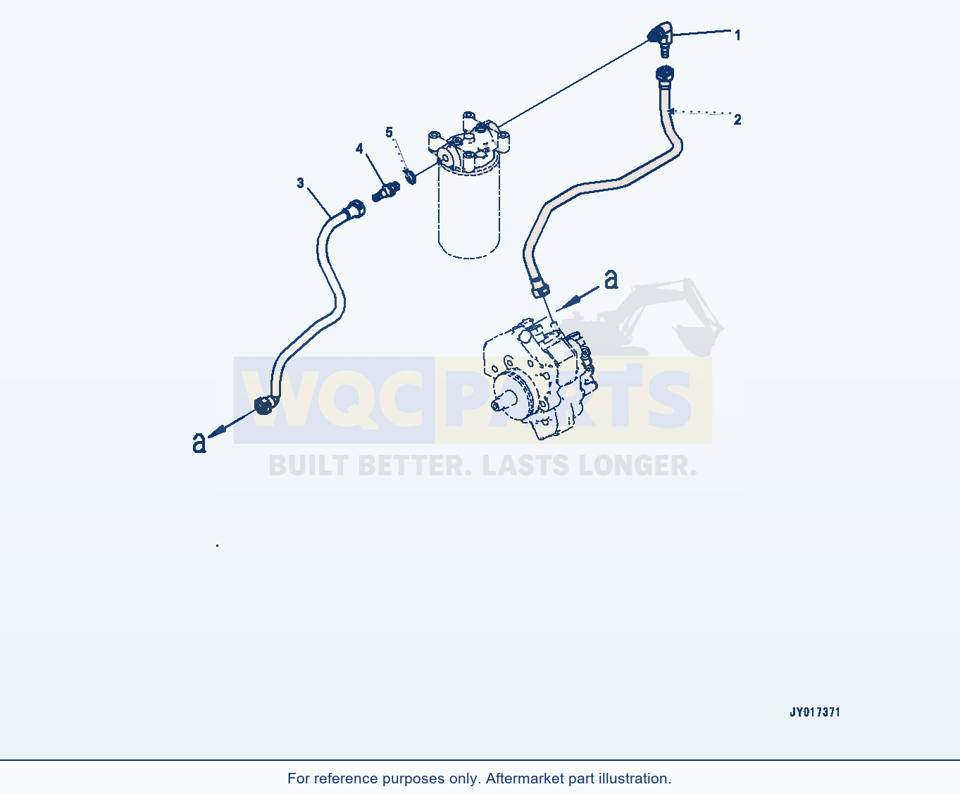 Komatsu WA320-7 Fuel Filter Piping (#26600890-) (Aff20-001001) parts diagram