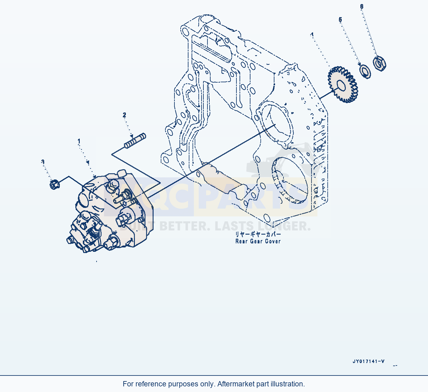 Komatsu WA320-7 Fuel Supply Pump (#26600890-) (Afp10-001001) parts diagram