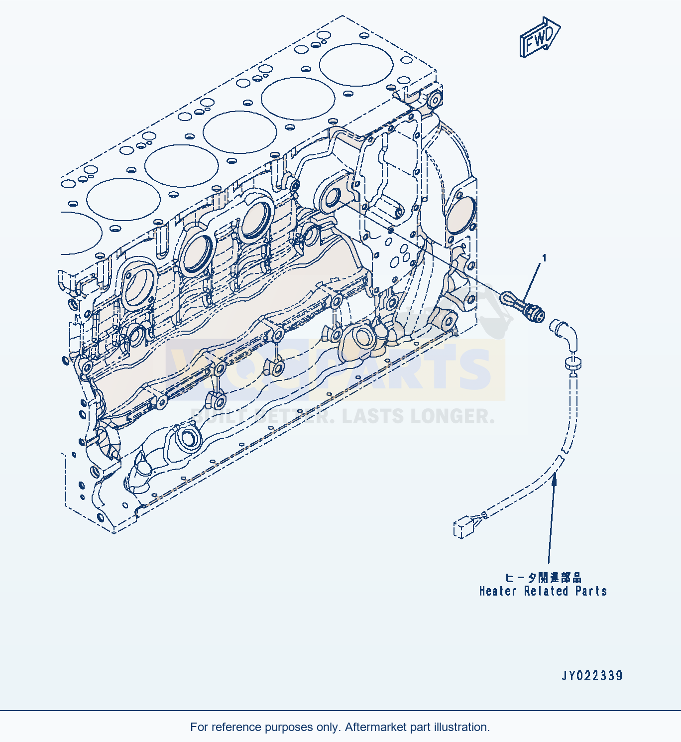 Komatsu WA320-7 Coolant Heater (#26600890-) (Ach00-002001) parts diagram