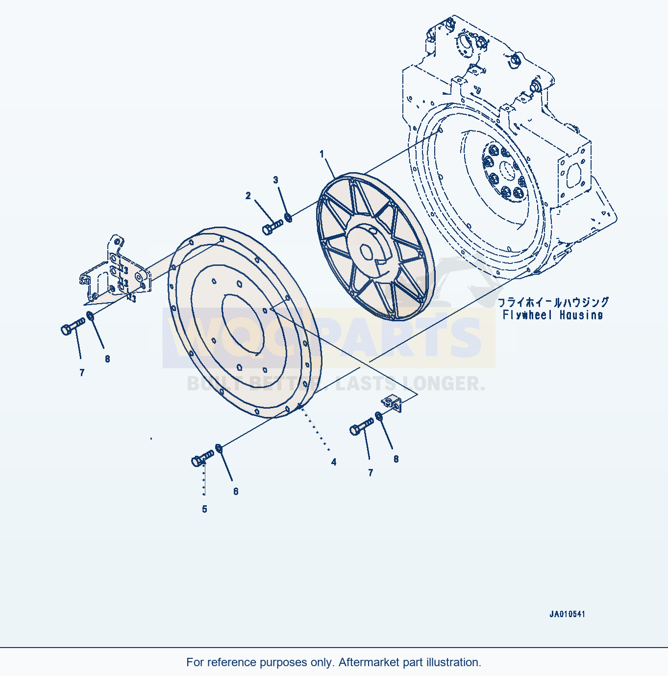Komatsu WA320-7 Damper (#80001-) parts diagram