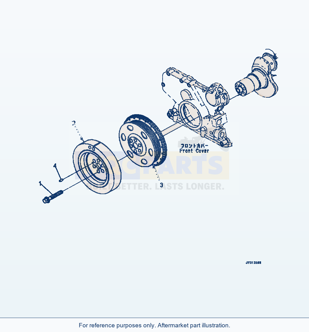 Komatsu WA320-7 Ada00-001001 Vibration Damper (Ada00-001001) parts diagram