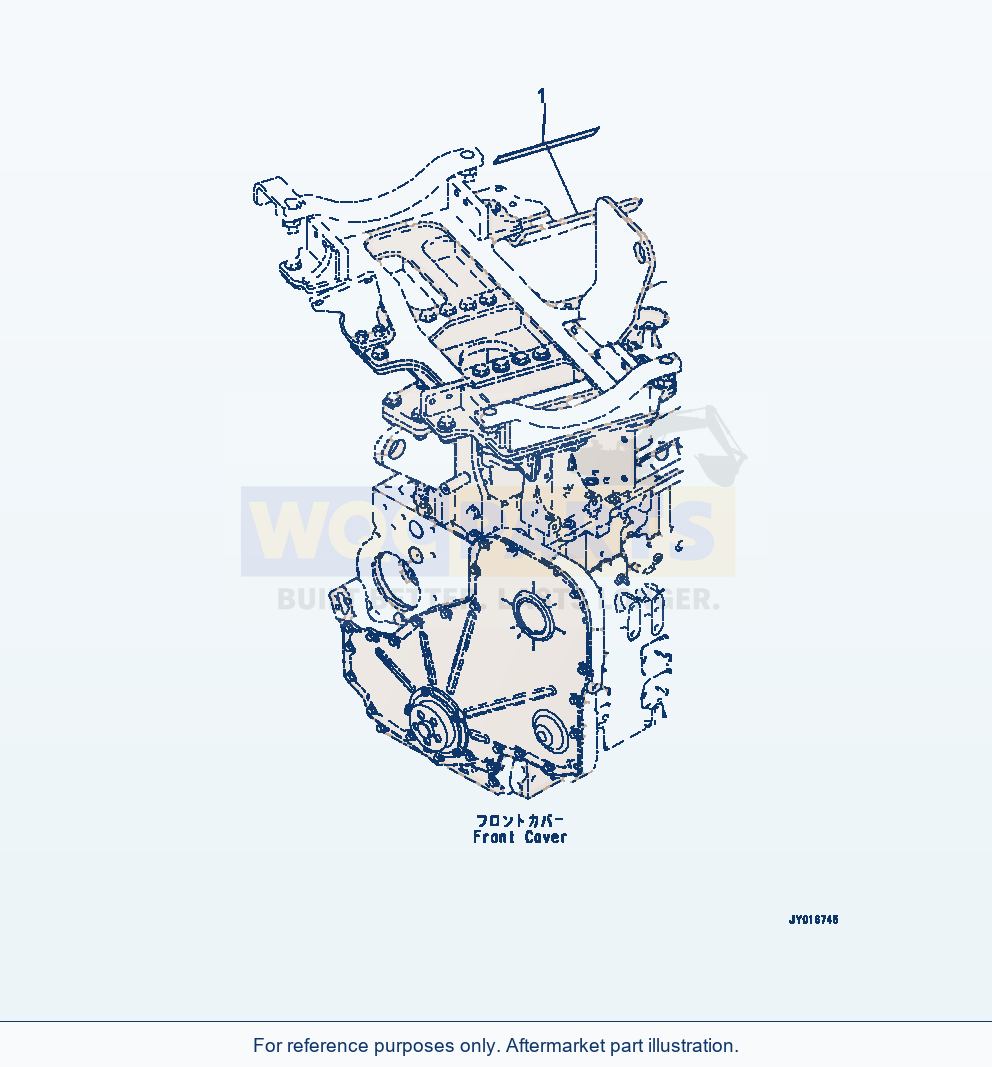 Komatsu WA320-7 Aed00-001001 Data Plate (Aed00-001001) parts diagram