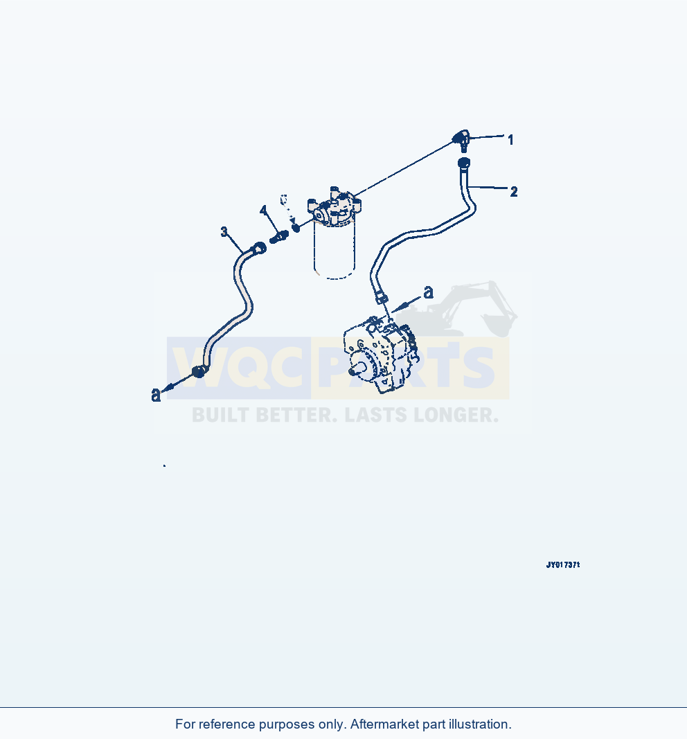 Komatsu WA320-7 Aff20-001001 Fuel Filter Piping (Aff20-001001) parts diagram