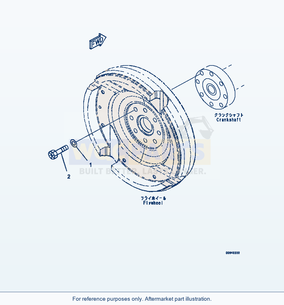 Komatsu WA320-7 Afw10-001001 Flywheel Mounting (Afw10-001001) parts diagram