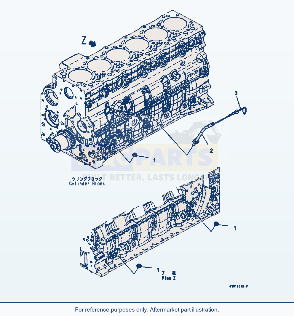 Komatsu WA320-7 Alg00-001001 Oil Level Gauge (Alg00-001001) parts diagram