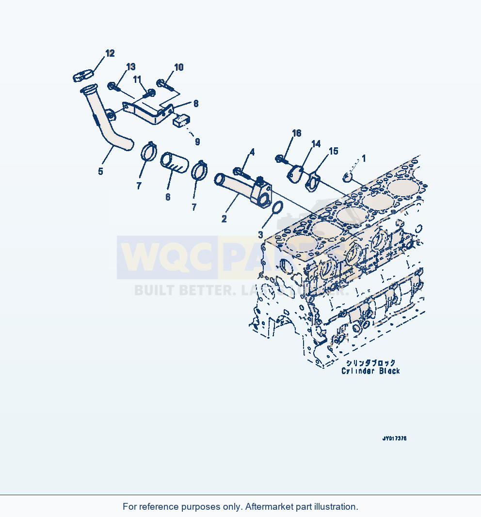 Komatsu WA320-7 Aob10-001001 Engine Oil Filler (Aob10-001001) parts diagram