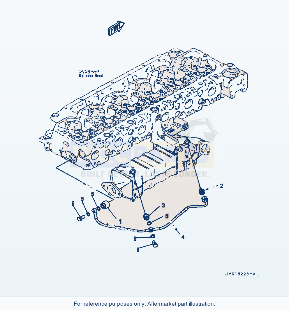 Komatsu WA320-7 Arp00-001001 Engine Coolant Vent (Arp00-001001) parts diagram