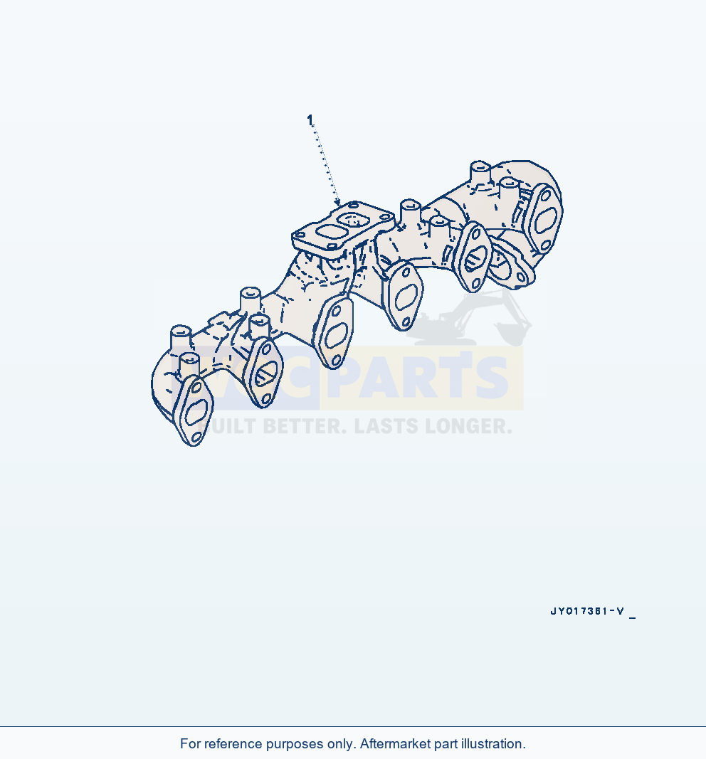 Komatsu WA320-7 Atb30-001001 Exhaust Manifold (Atb30-001001) parts diagram