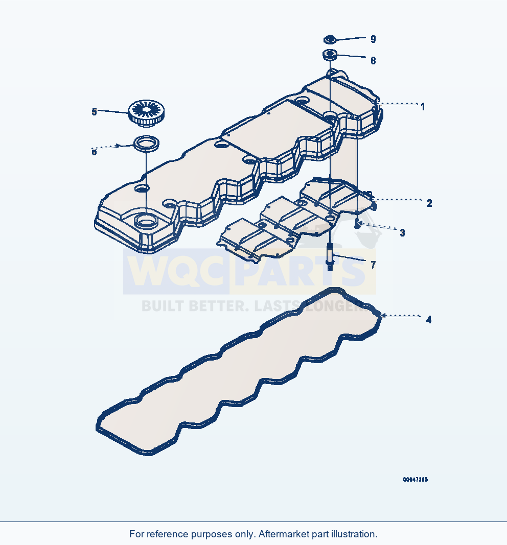 Komatsu WA320-7 Avc00-001001 Cylinder Head Cover (Avc00-001001) parts diagram