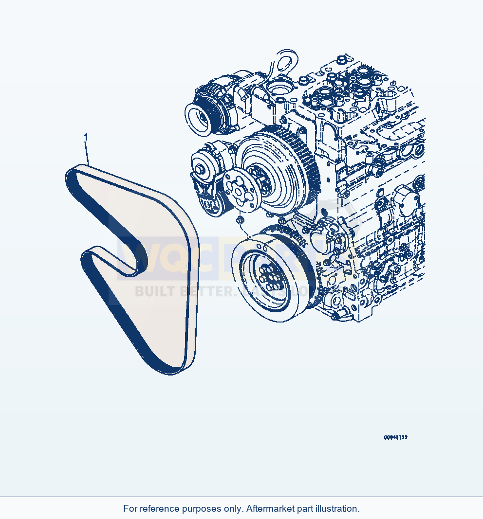 Komatsu WA320-7 Awp10-001001 Cooling Fan Belt (Awp10-001001) parts diagram
