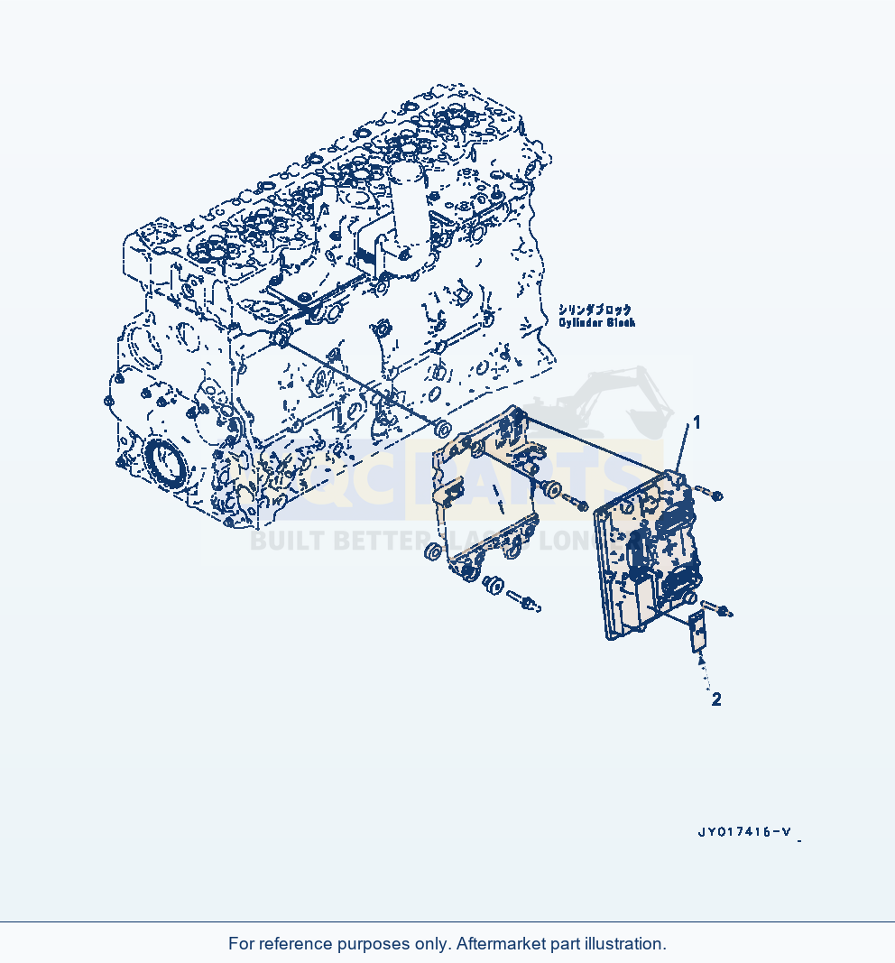 Komatsu WA320-7 Engine Controller parts diagram