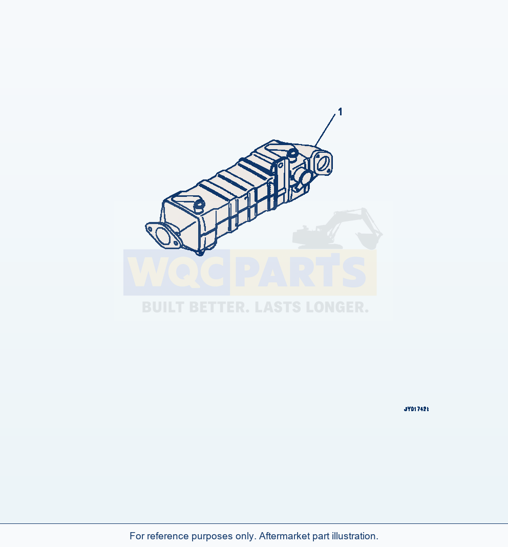Komatsu WA320-7 Exhaust Gas Re-Circulation (Egr) Cooler parts diagram