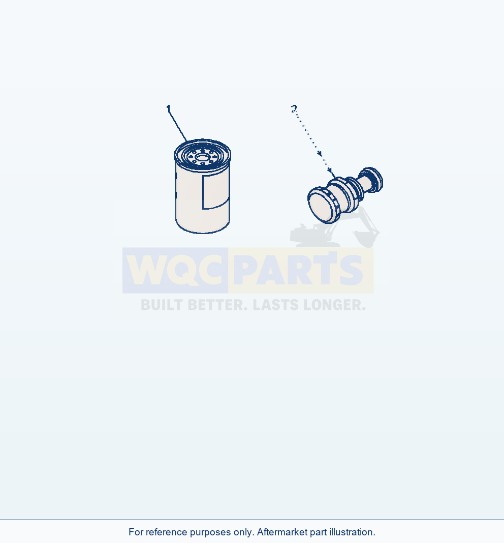 Komatsu WA320-7 Fuel Filter Cartridge parts diagram