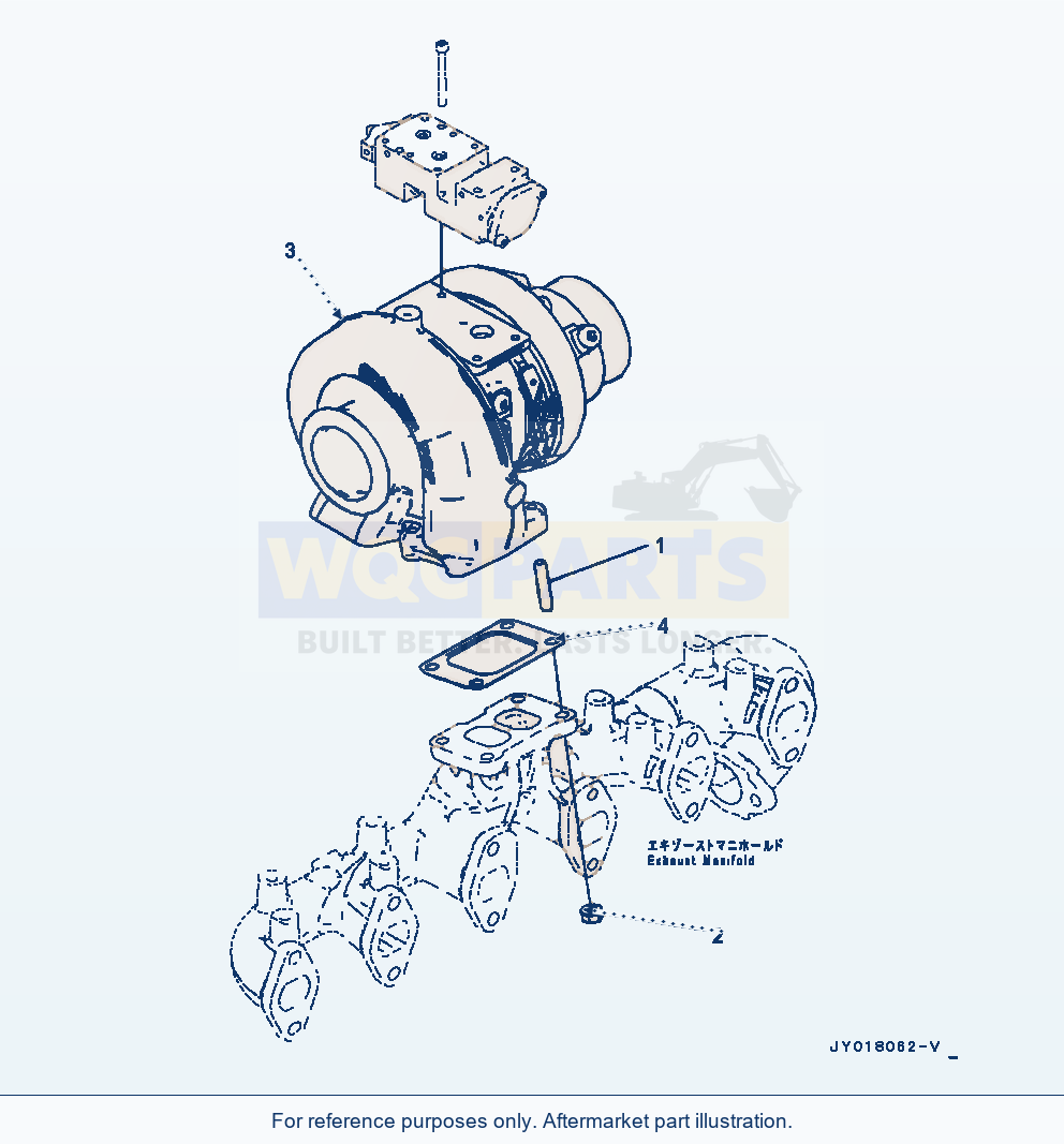Komatsu WA320-7 Komatsu Variable Geometry Turbocharger (Kvgt) parts diagram