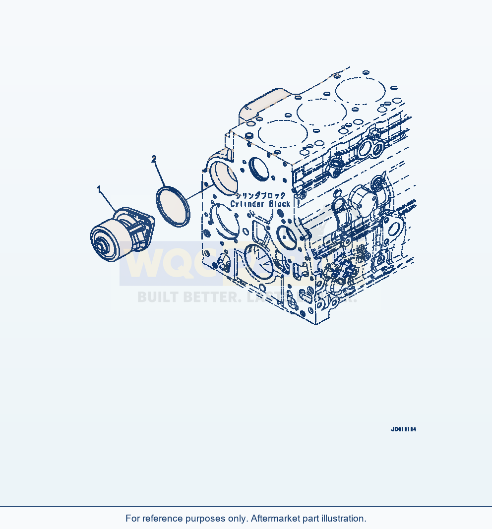 Komatsu WA320-7 Water Pump parts diagram