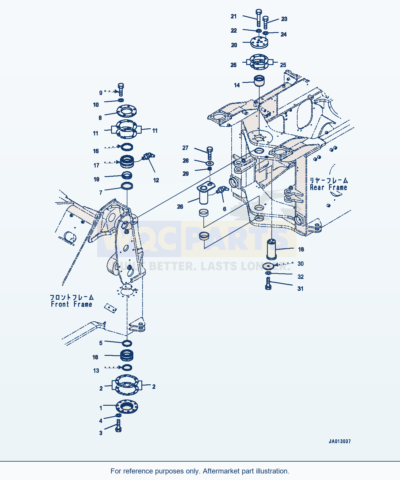 Komatsu WA320-7 Hinge Pin (#80001-) parts diagram