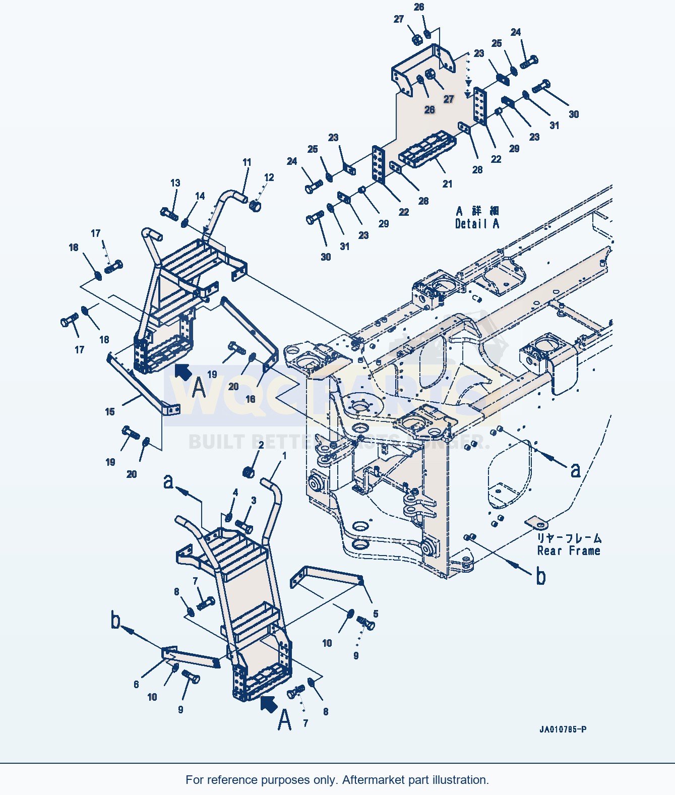 Komatsu WA320-7 Ladder (#80001-) parts diagram